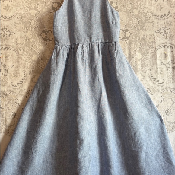 Lands' End Dresses & Skirts - Lands' End Light Blue Chambray Linen Maxi Dress